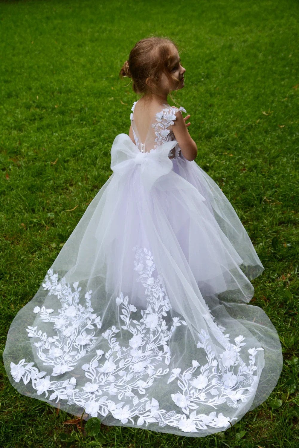 puffy birthday dresses Sunnypetal Tulle Flower Girl Dress Lace Sleeveless Wedding Birth – sunnypetal Birthday Girl 3t Toddler 8 Years (140cm) 72 Women In Power Size:4-5