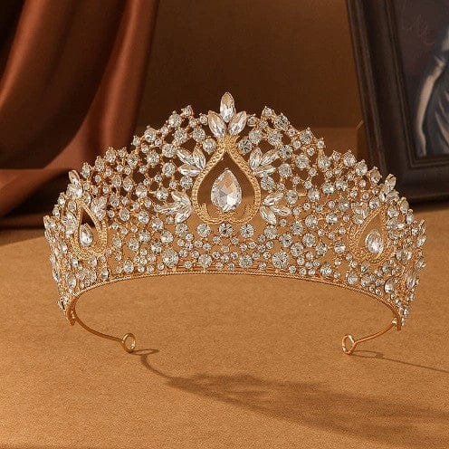 Sunnypetal Crystal Tiara Crown Headband Princess Elegant  display picture 2