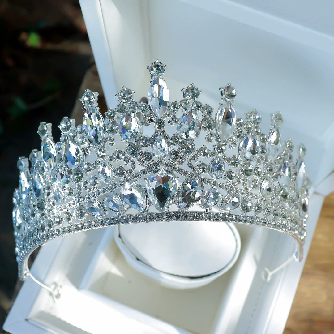 Silver Sunnypetal Girls Princess Crown and Tiara for Birthday Party Pageant Prom