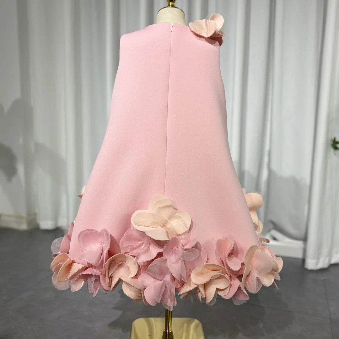 Sunnypetal Elegant Floral Flower Girl Dress for Wedding Birthday Holiday Party