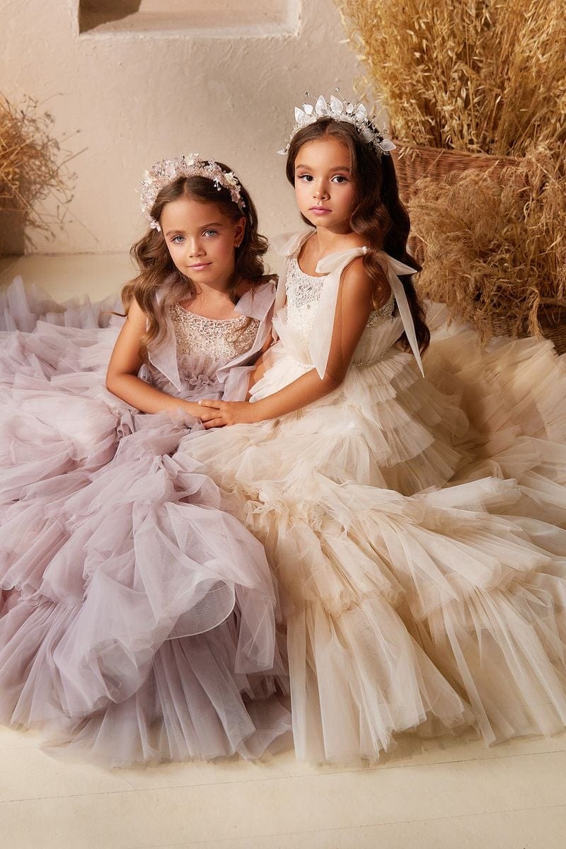 Sunnypetal Enchanted Fairy-Tale Princess Flower Girl Dress for Special Occasions