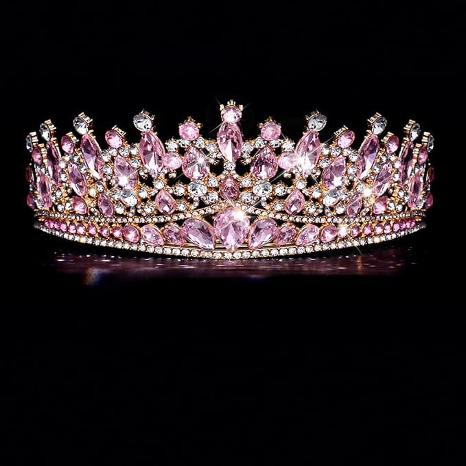 Sunnypetal Girls Princess Crown and Tiara for Birthday Party Pageant Prom