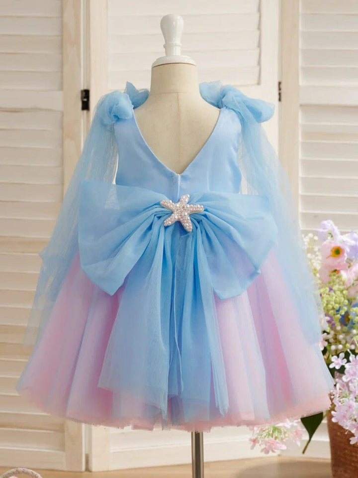 Sunnypetal Ocean Dreams Mermaid Princess Flower Girl Dress