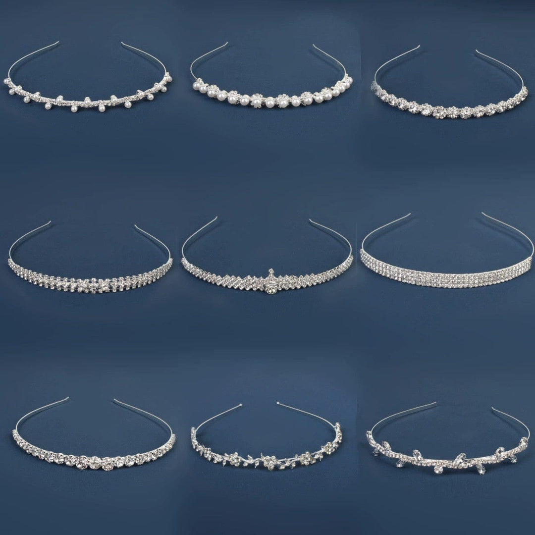 Sunnypetal Rhinestone Sparkling Headband Elegant Thin Headband Girl Headdress