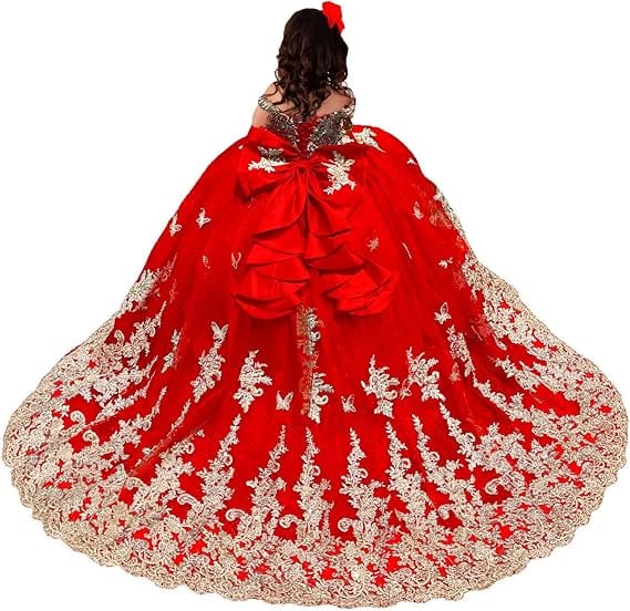 18m / Red Sunnypetal Royal Blue Embroidered Ball Gown Flower Girl Pageant Dress with Bow