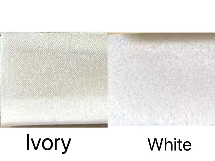 3m / Ivory Sunnypetal Elegant Satin Floral Appliques Kids Flower Girl Dresses High-Low With Bow
