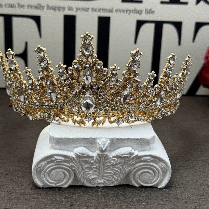 Glod Sunnypetal Birthday Headdress Crown Wedding Festival Headband for Girls