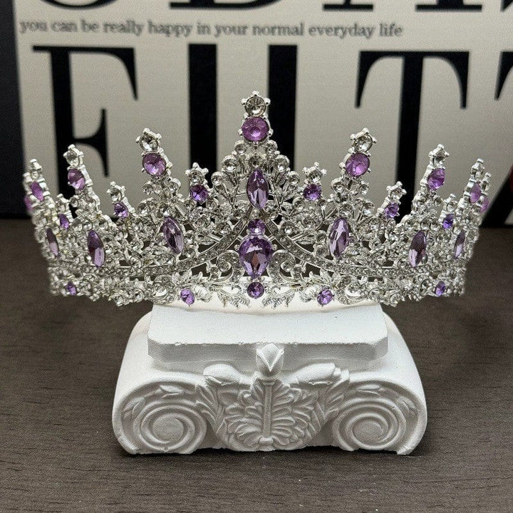 Light Purple Sunnypetal Birthday Headdress Crown Wedding Festival Headband for Girls