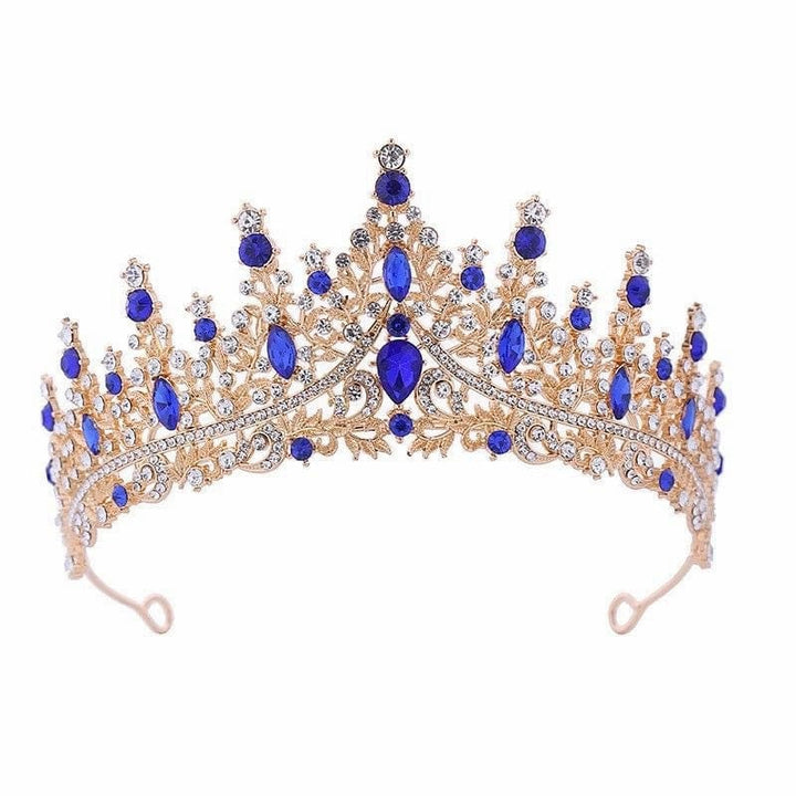 Royal Blue Sunnypetal Birthday Headdress Crown Wedding Festival Headband for Girls