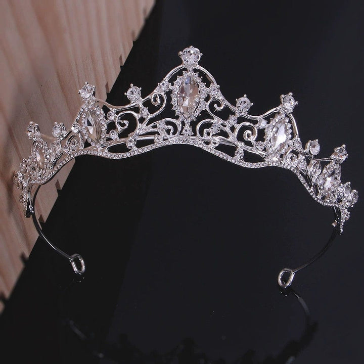 Silver Sunnypetal Girls Headband Tiaras Crown Wedding Prom Pageant Headdress