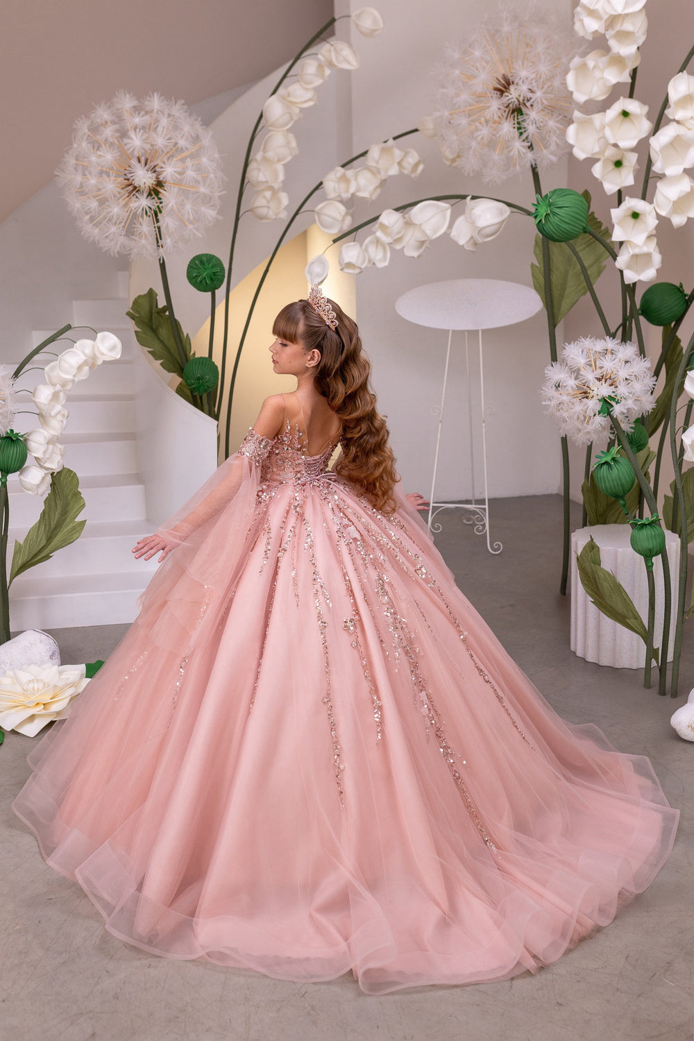 pink flower petal dress Pink Petals Tulle Dress Teuta Matoshi