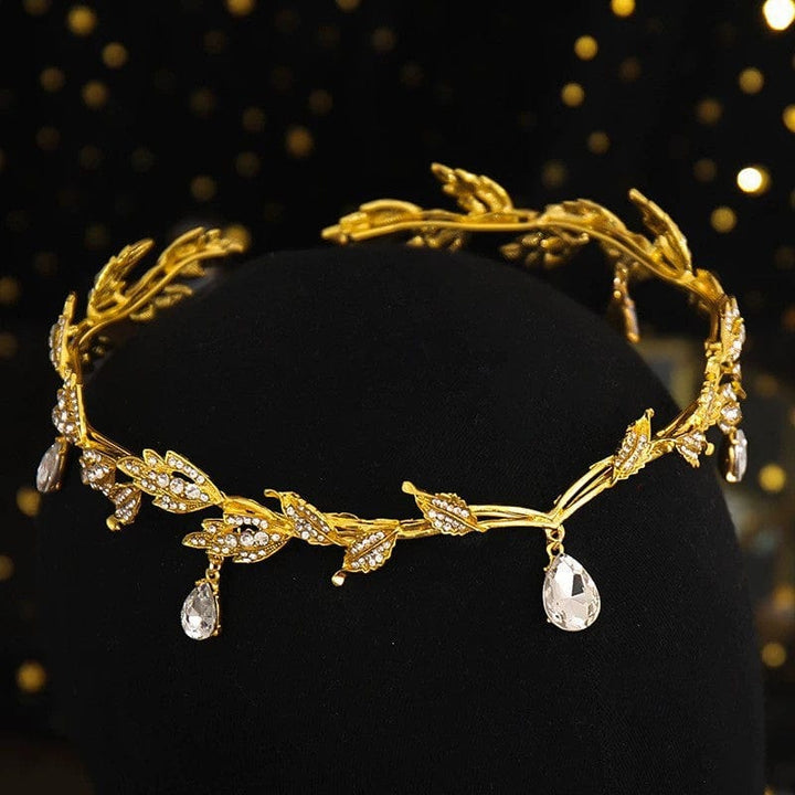 Sunnypetal Children's Eyebrow Pendant Rhinestone Headdress Alloy Rhinestone Headband Crown