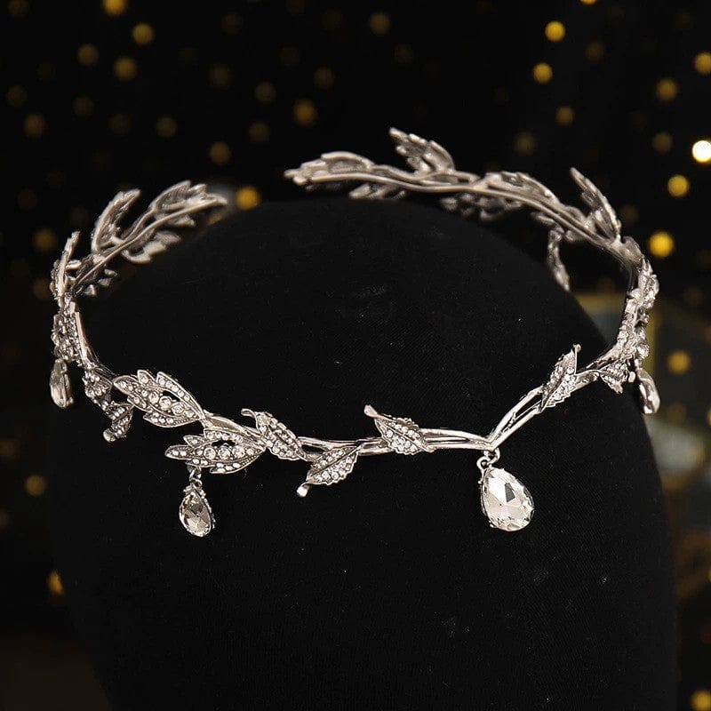 Sunnypetal Children's Eyebrow Pendant Rhinestone Headdress Alloy Rhinestone Headband Crown