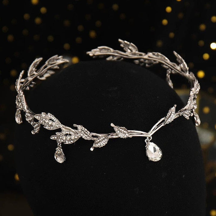 Sunnypetal Children's Eyebrow Pendant Rhinestone Headdress Alloy Rhinestone Headband Crown