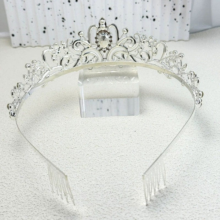 Sunnypetal Crystal Tiara Crown Headband Princess Elegant Crown Wedding Prom Birthday Party Girl Gift