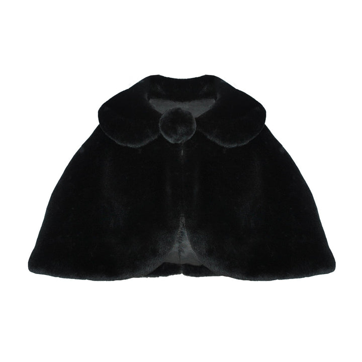 Sunnypetal Girls Cozy Faux Fur Princess Dress Dress Flower Girl Waistcoat Kids Cape Cloak