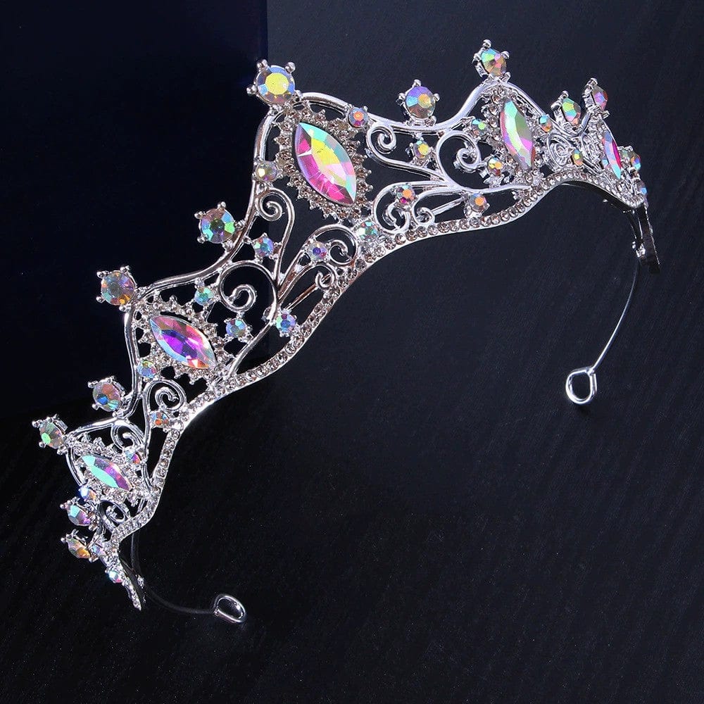 Sunnypetal Girls Headband Tiaras Crown Wedding Prom Pageant Headdress