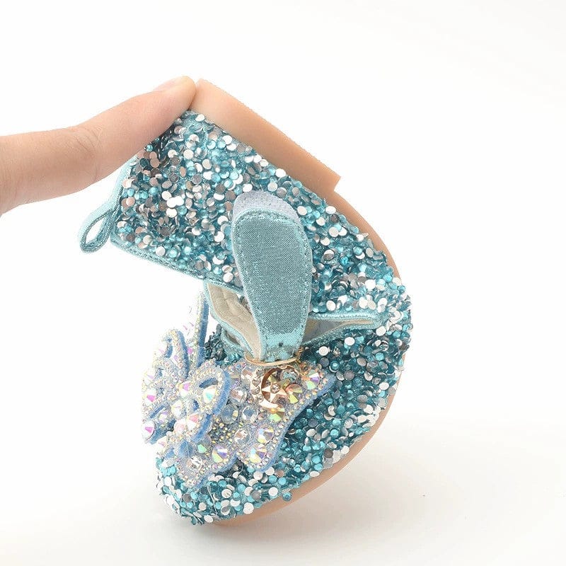 Sunnypetal Girls Sparkle Princess Bow Mary Jane Dress Shoes – Wedding & Party Flats