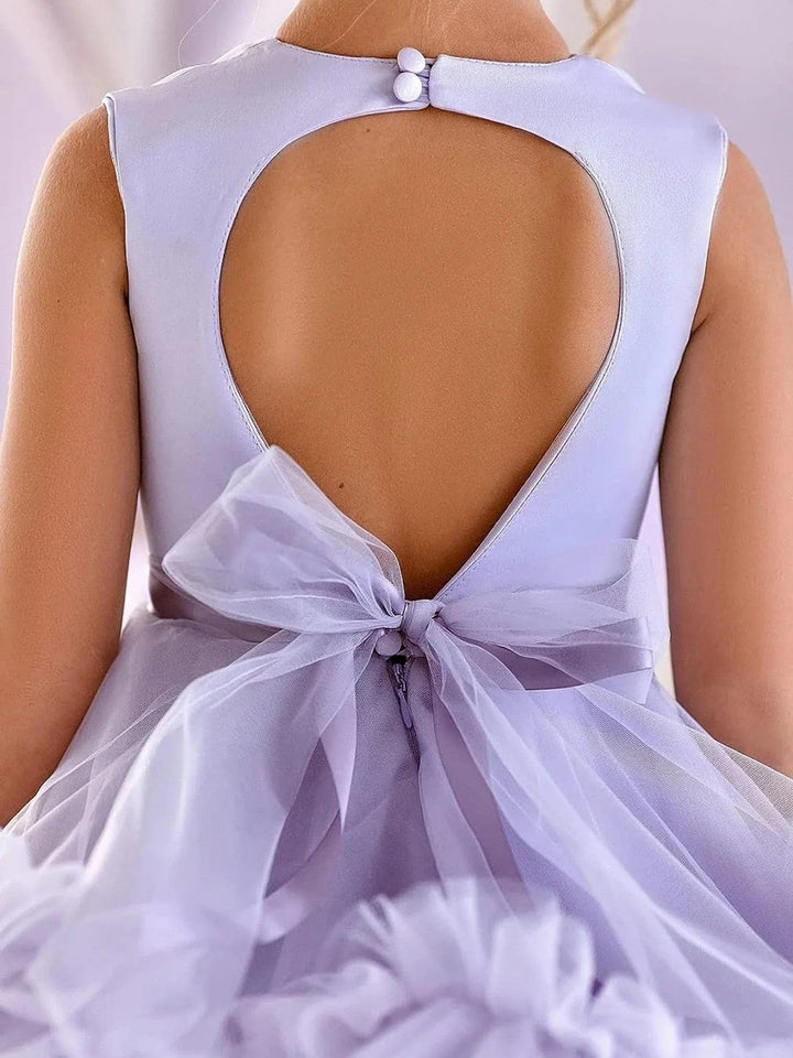 Sunnypetal Little Princess Dream - Ruffle Tulle Flower Girl Dress