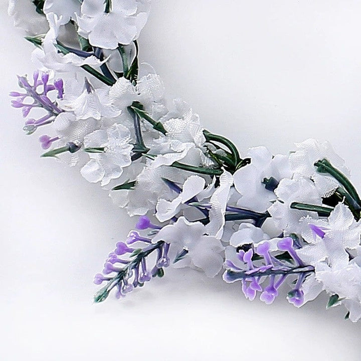 Sunnypetal Purple Lavender Wreath Girl's Hair Hoop Birthday Party Festival Photos